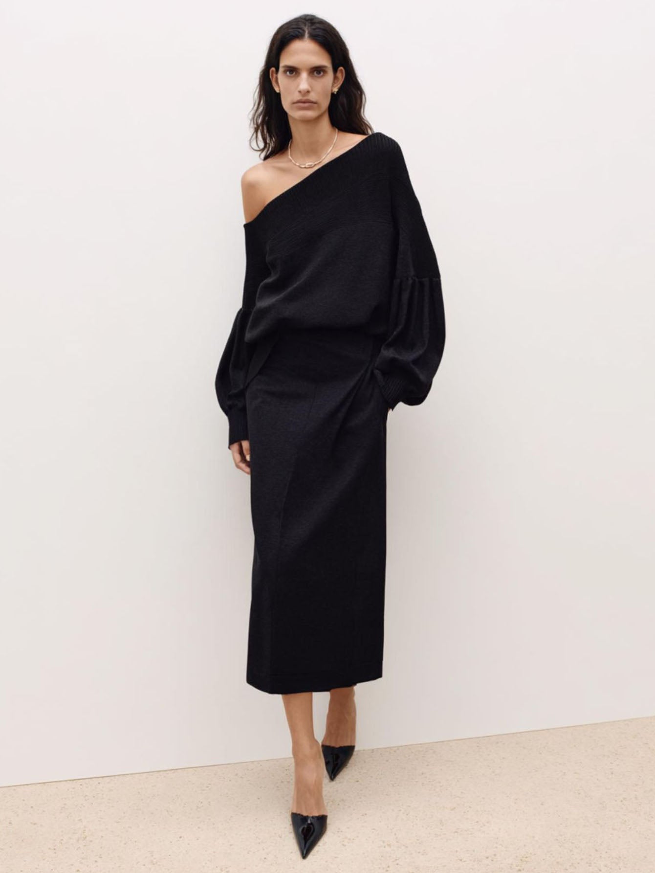 Autumn T-Shirts 2025 Women's K-Fashion Plain Long Sleeve One-Shoulder Fitting Slim Streetwear T-Shirts