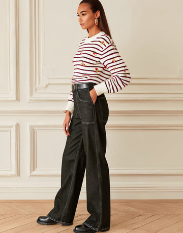 Casual Straight Leg Jeans Full Length Mid Waist Fit Comfortable Casual Style Women's Denim Trousers Autumn Fashion