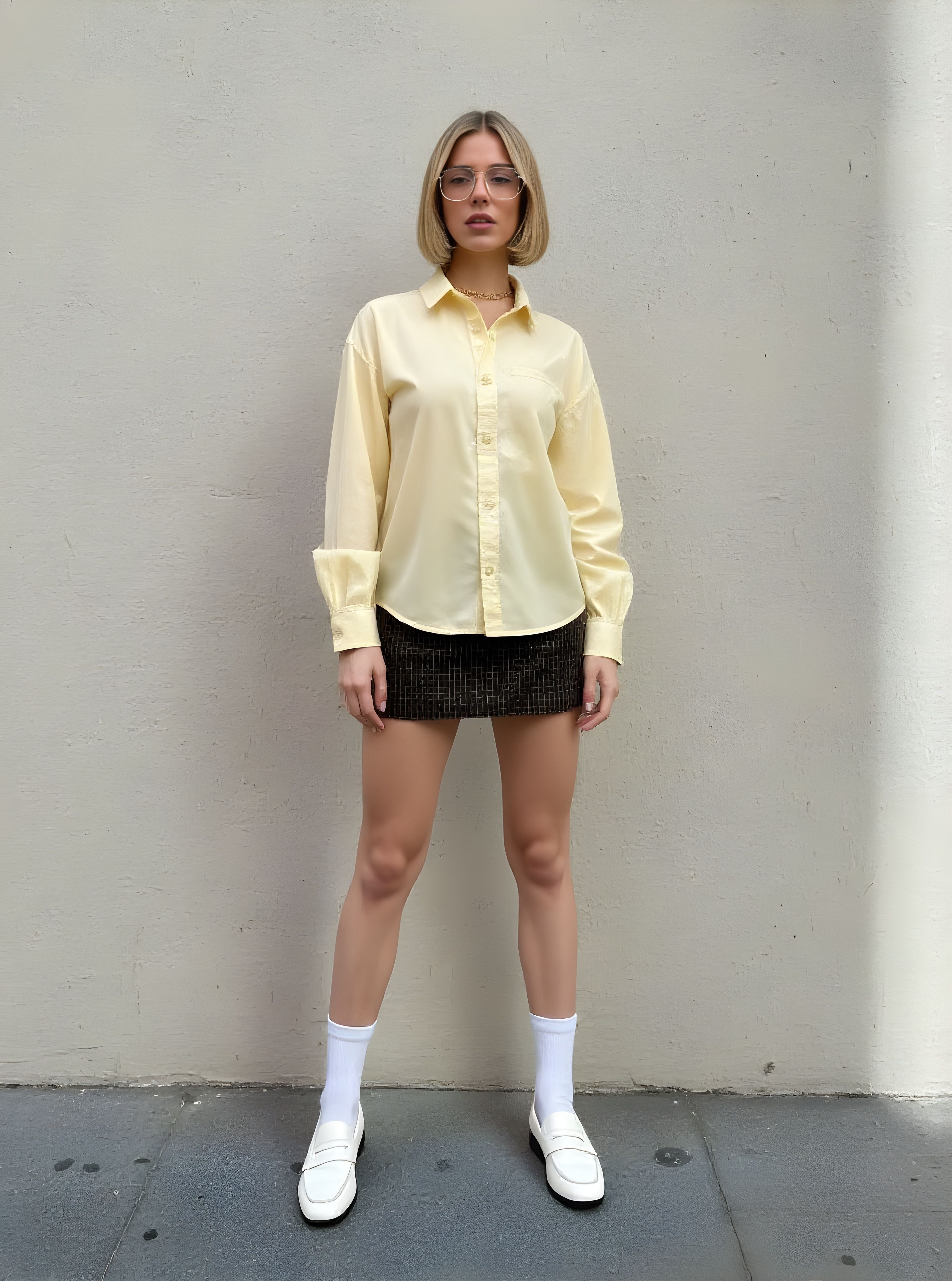 Autumn Winter Shirt Casual Fit Collar Commuting Clothes Regular Length Top Women's Fashion Casual Style Clothing