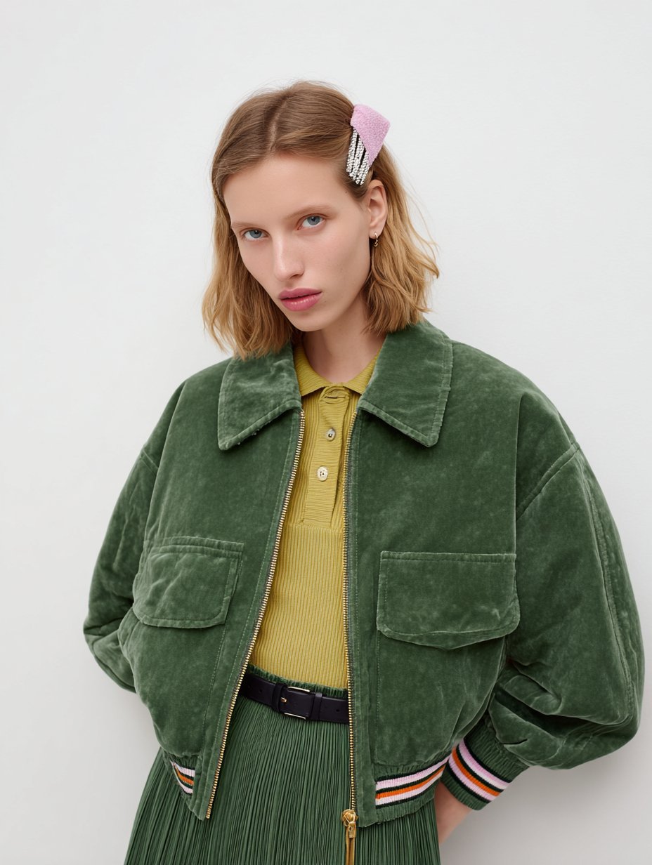 Casual Collared Winter Jacket Women's Topwear Fashion Style Flip Collar Outerwear for Cold Weather Seasons