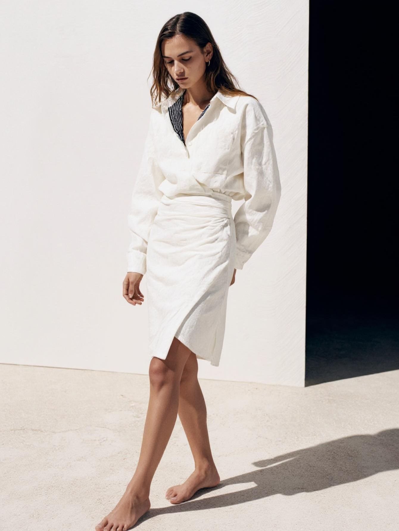 Women's Autumn Skirts Casual Basics Solid Color Natural Waist Mini Asymmetrical Office Lady Skirts