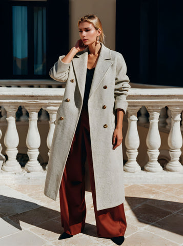 Women's Winter Jackets Autumn Winter Elegant Edgy 2025 Buttoned Plain Long Sleeve Lapel Commute Coats