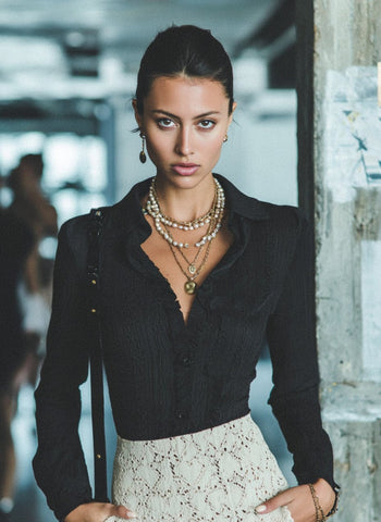 Spring Dress Autumn Little Shirt Casual Lapel Fit Top Regular Length Fashionable Women's Upperwear