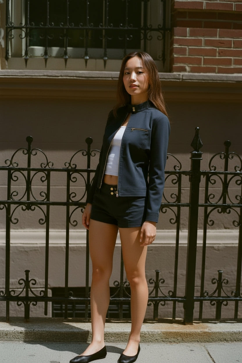 Casual Stand Collar Jacket Autumn Winter Clothes Women's Fashion Top Wear Comfortable Style 