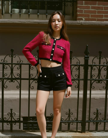 Casual Round Neck Jacket Autumn Winter Clothes Women's Fashion Top Wear Comfortable Style Soft Material