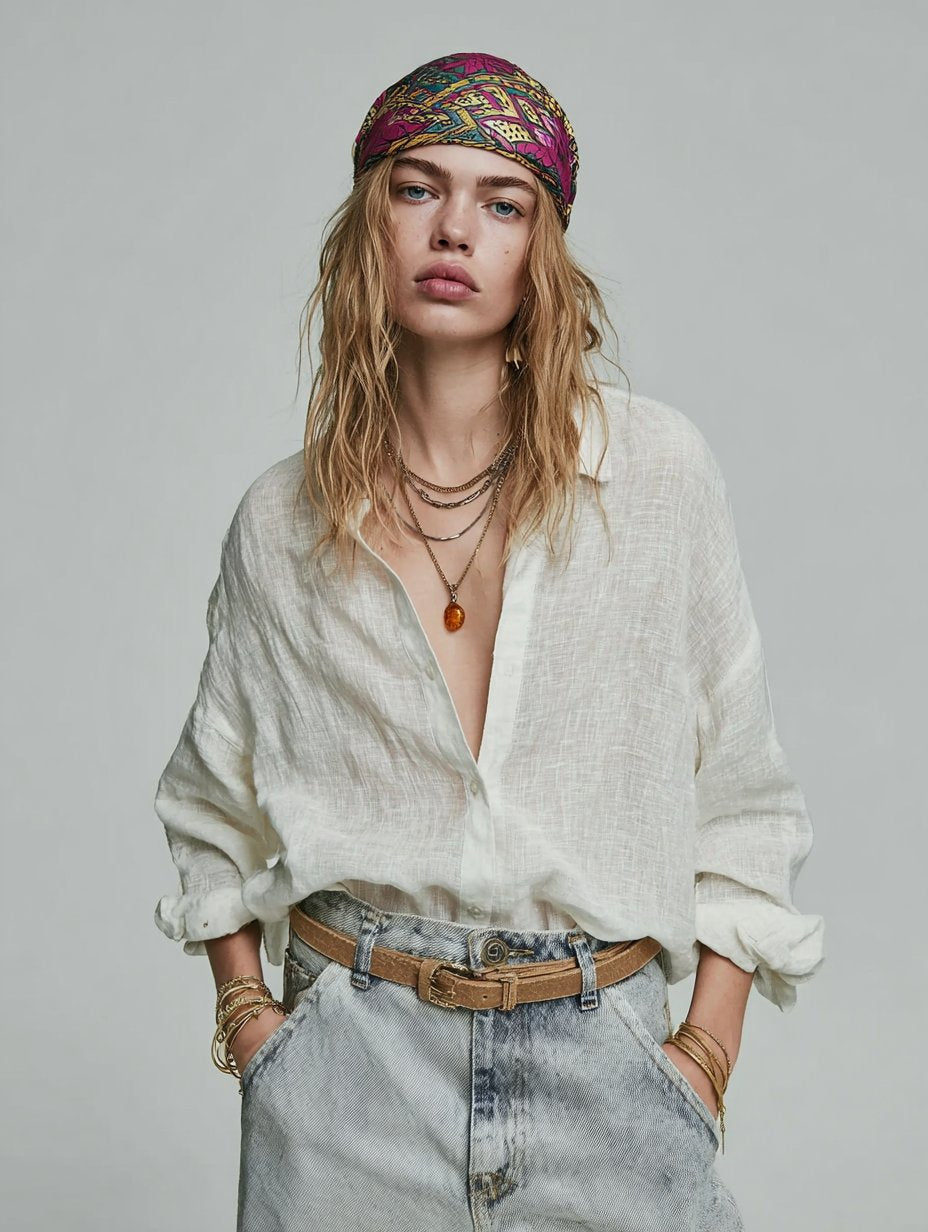 Loose Fit Casual Shirt Collar Shirt Autumn Women's Fashion Comfortable Regular Length Top