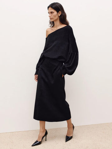 Autumn T-Shirts 2025 Women's K-Fashion Plain Long Sleeve One-Shoulder Fitting Slim Streetwear T-Shirts