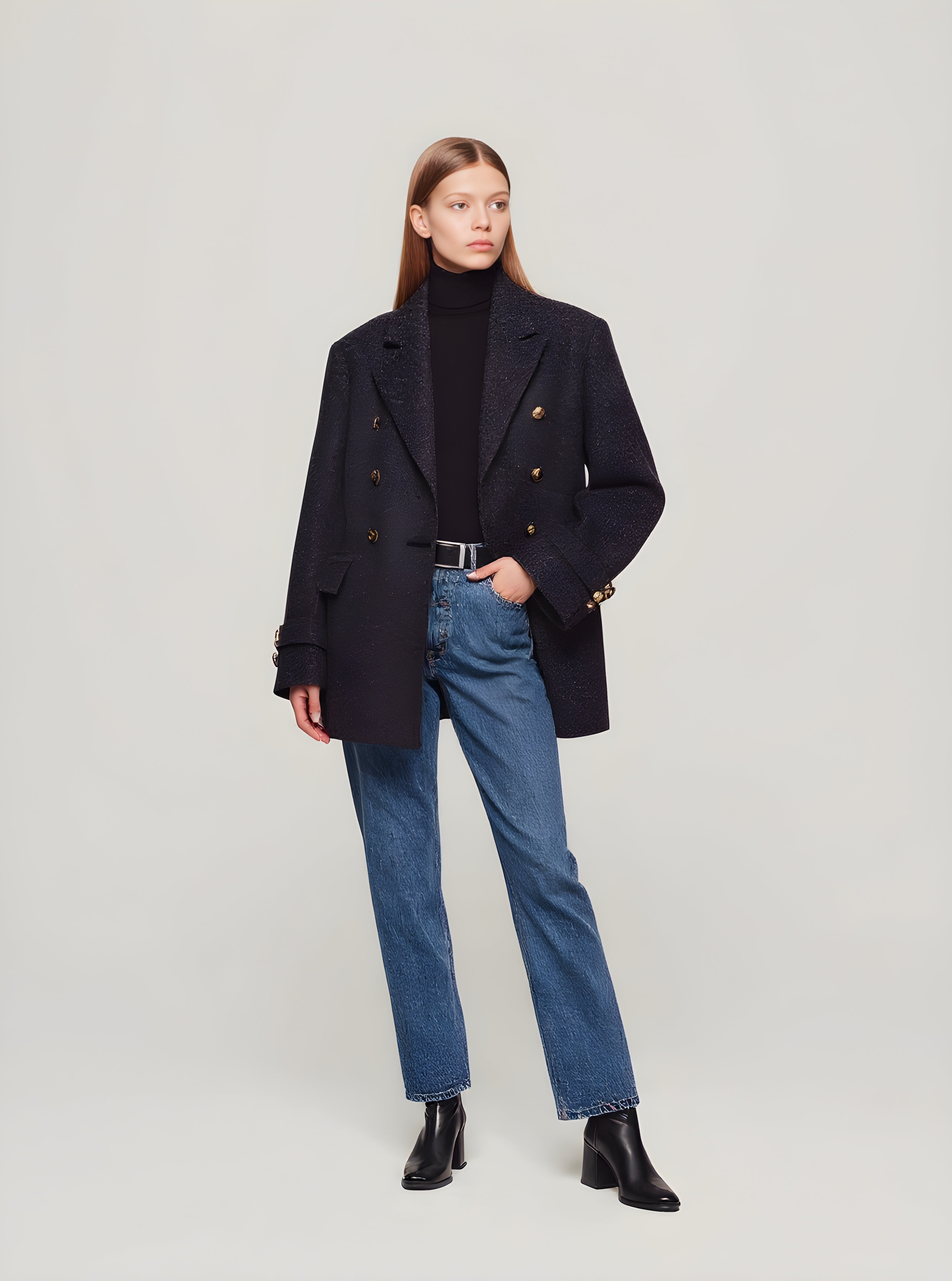 Women's Blazers Autumn Winter 2025 Elegant Classic Plain Long Sleeve Turn-down Collar Casual Blazers