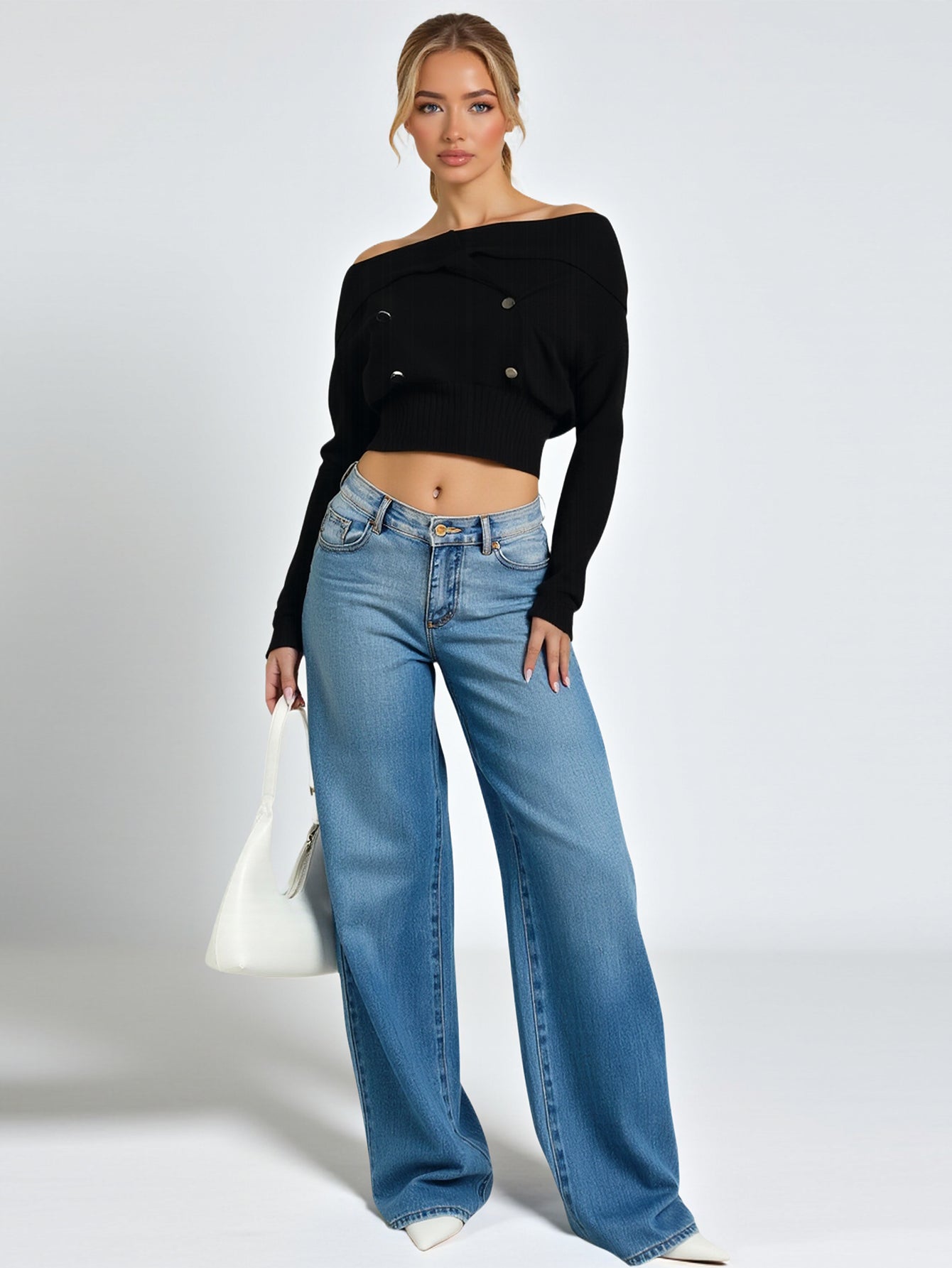 Women's Sweater Autumn Decent Elegant Double Breasted Long Sleeve Lapel Daily Sweater