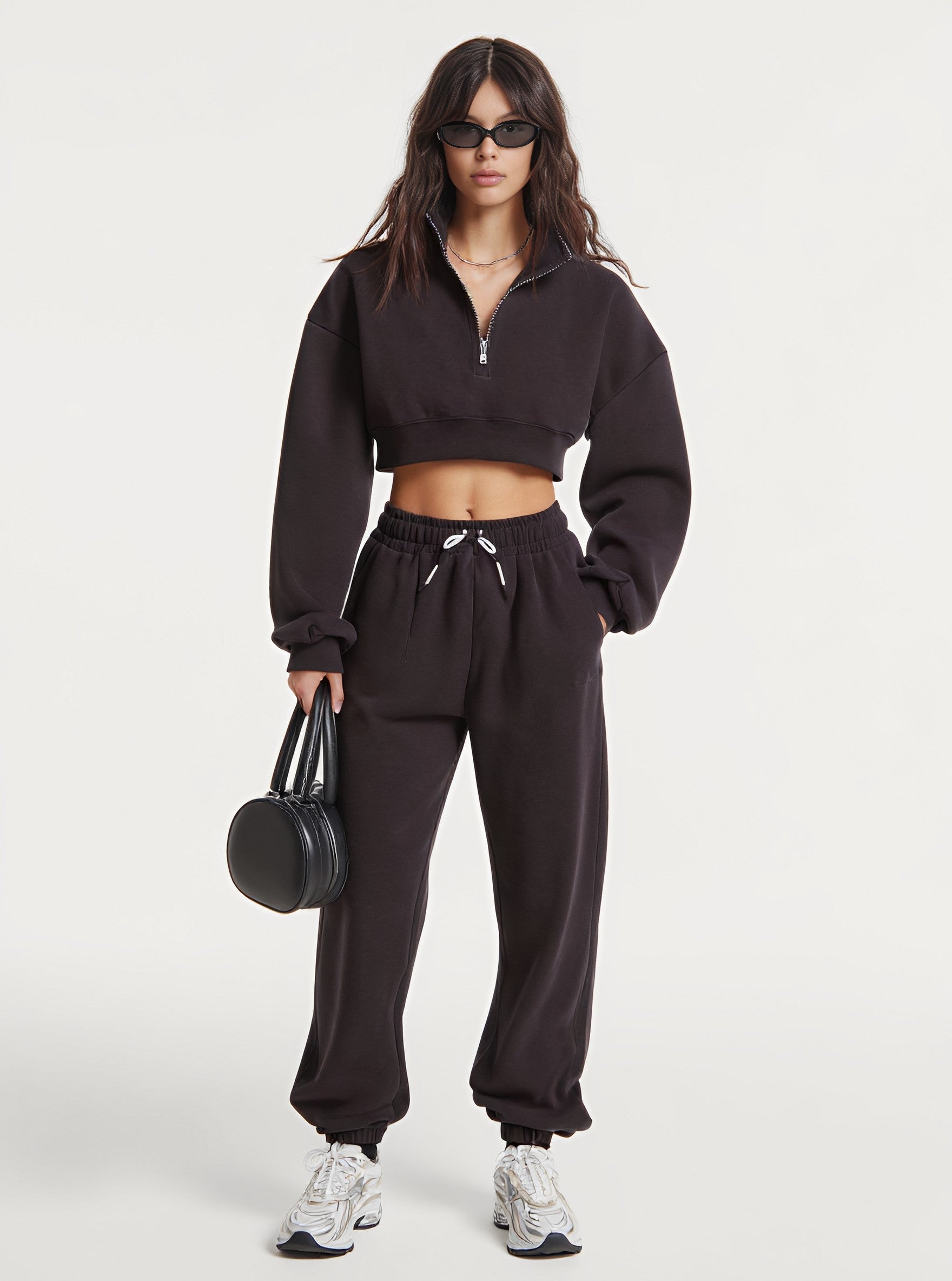 Autumn Winter Casual Fit Suit Trousers Women's Fashion Ensemble Long Pants Set Comfortable Style For Business And Casual Wear