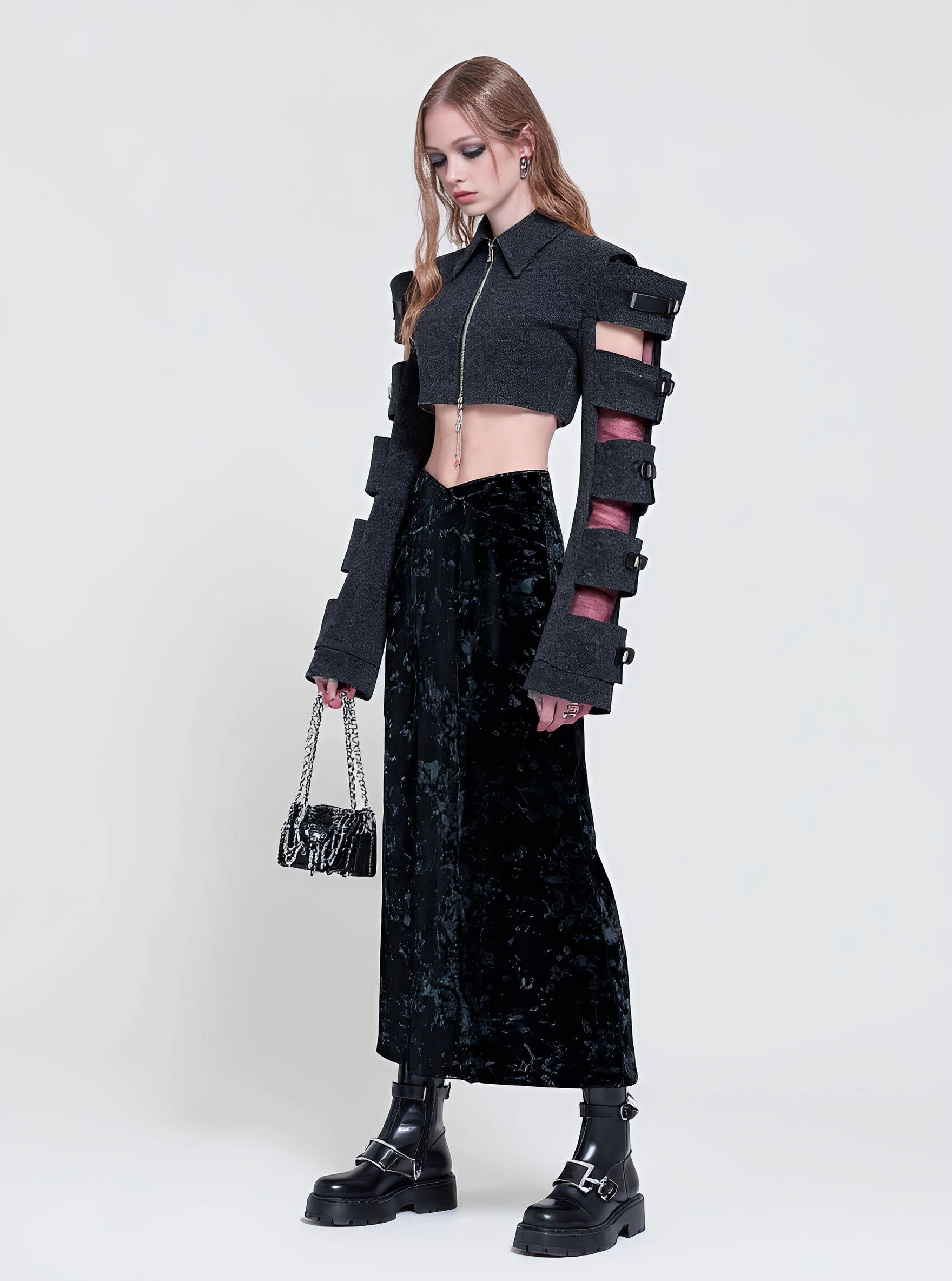 Casual Style Turn-down Collar Jacket For Women Autumn Season Fashionable Outerwear Comfortable Fit Upper Apparel