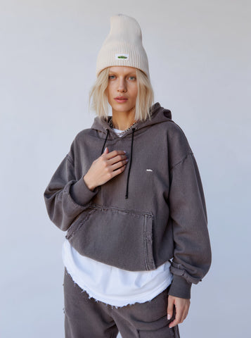 Loose Fit Straight Sleeve Hoodie Winter Clothes Casual Style Women's Top Fashionable Streetwear