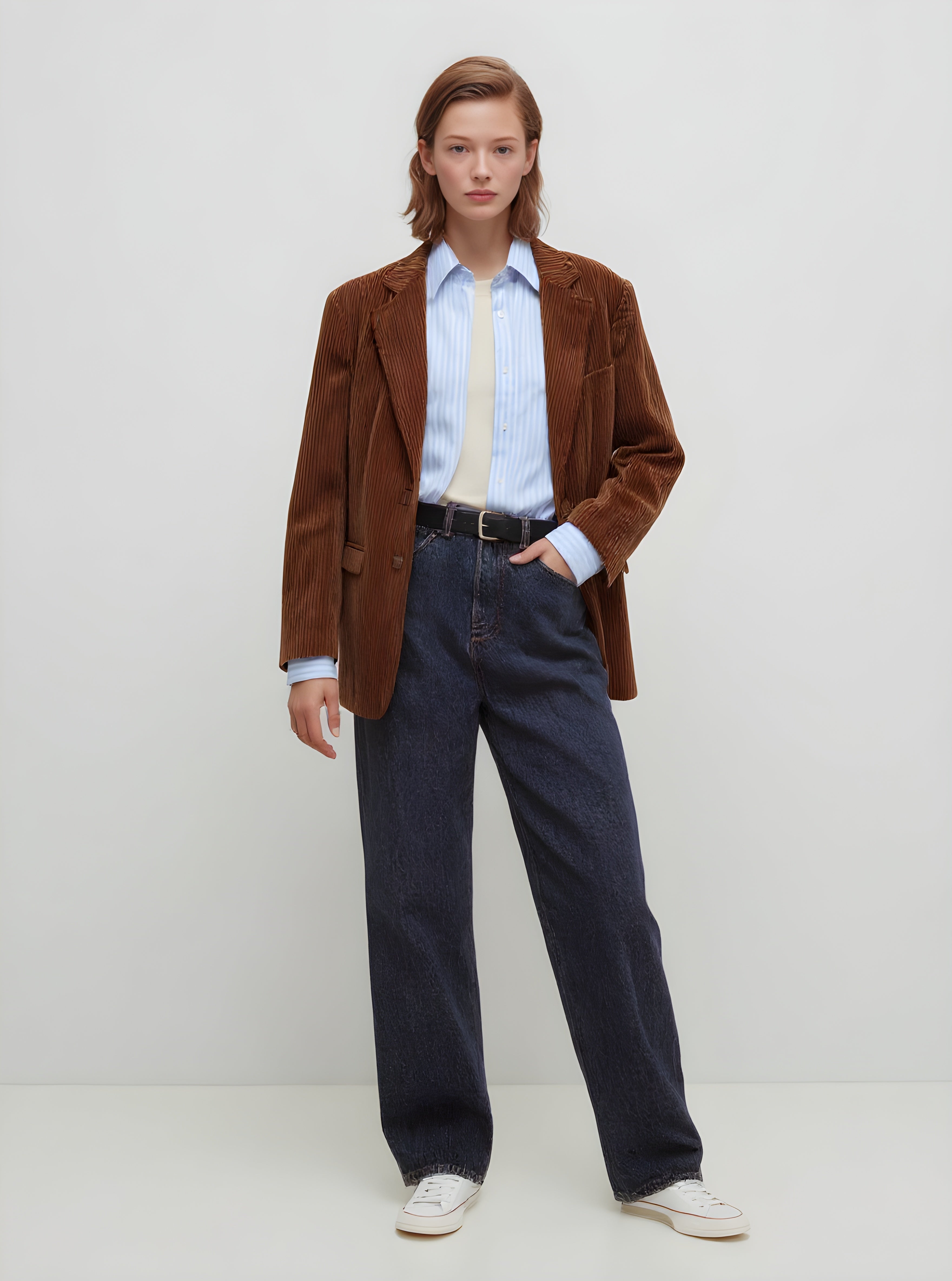 Women's Blazers Autumn Winter 2025 Chic Graceful Plain Long Sleeve Lapel Casual Blazers