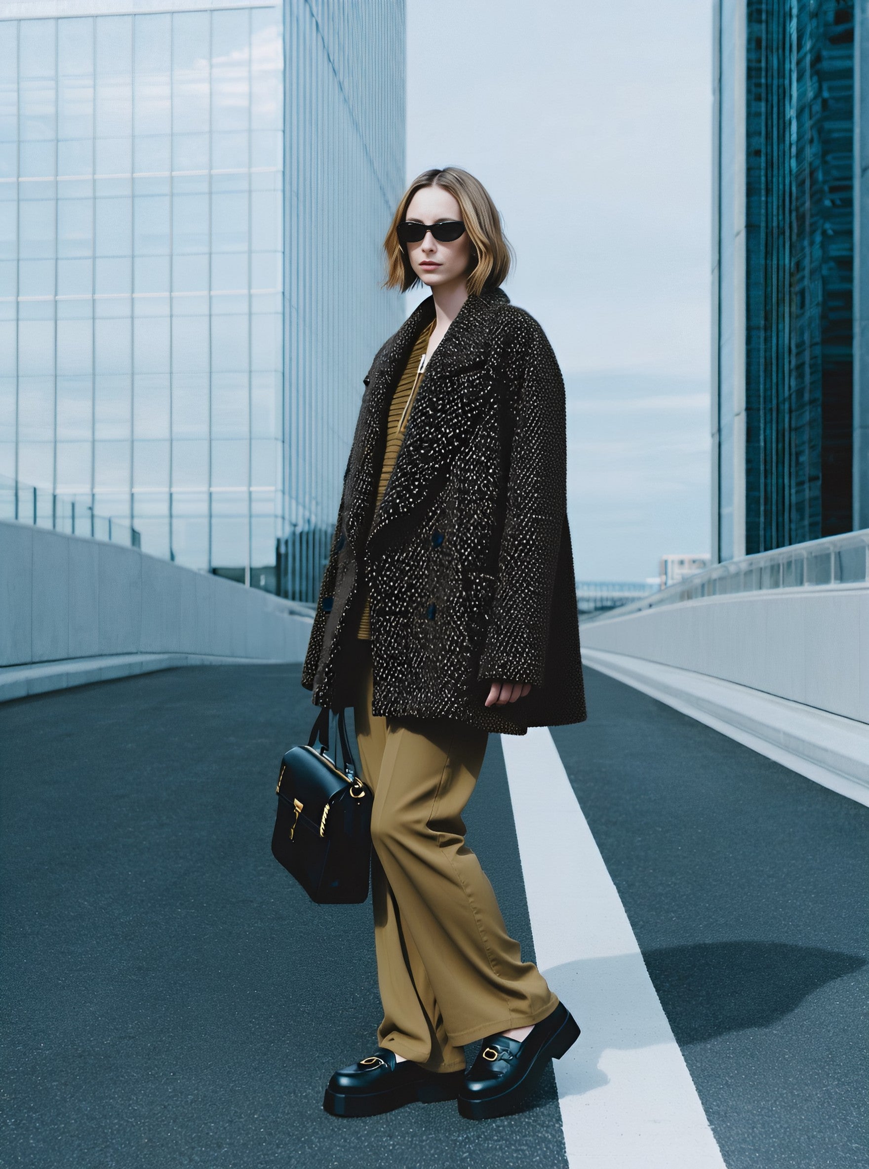 Autumn Casual Fit Long Sleeve Straight Cut Arm Women's Top Fashion Style Regular Length Classic Office Wear