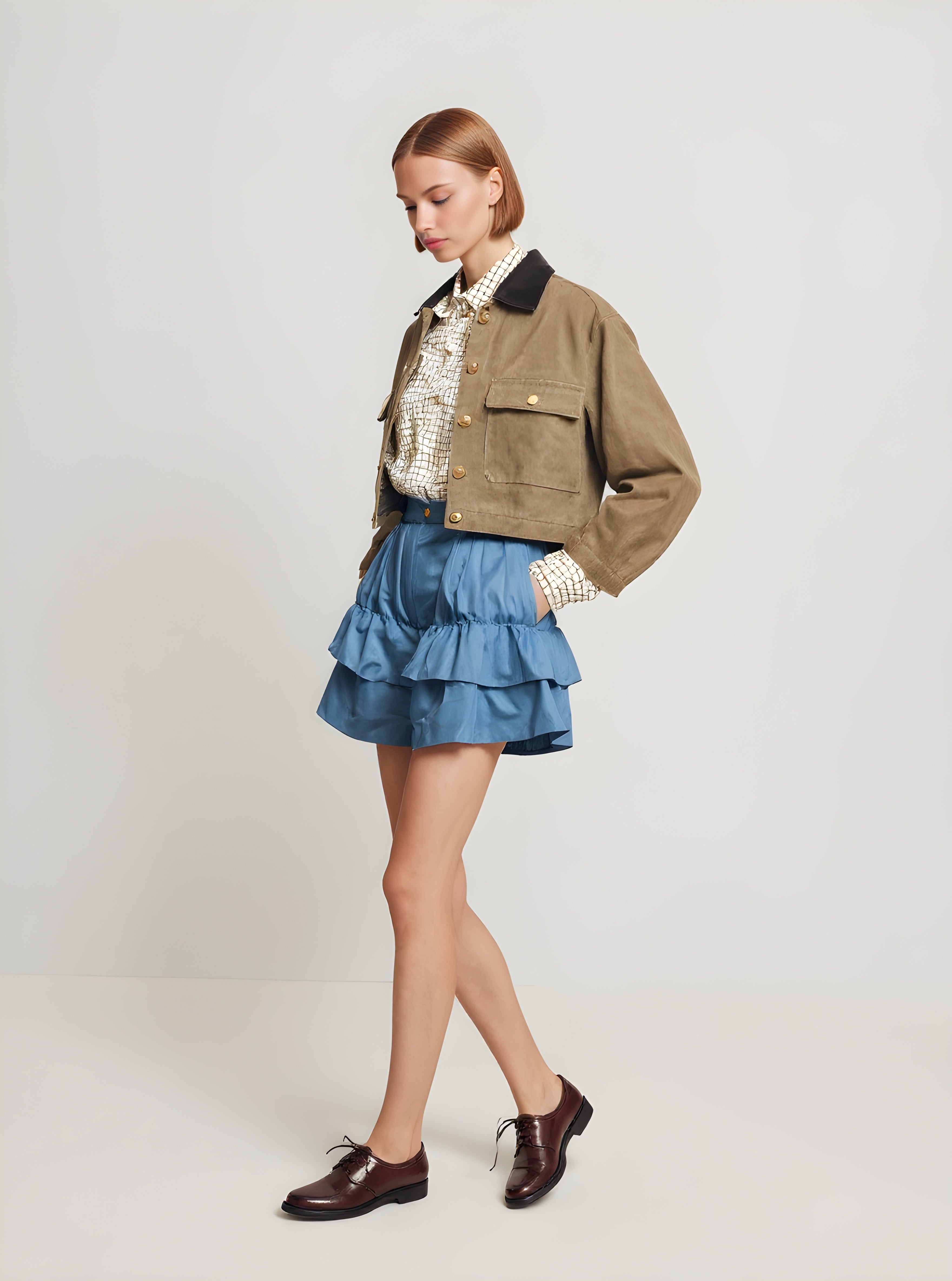 Women's Lightweight Jackets Summer Plain 2025 Buttoned Cut-Out Long Sleeve Turned Collar Casual Lightweight Jackets