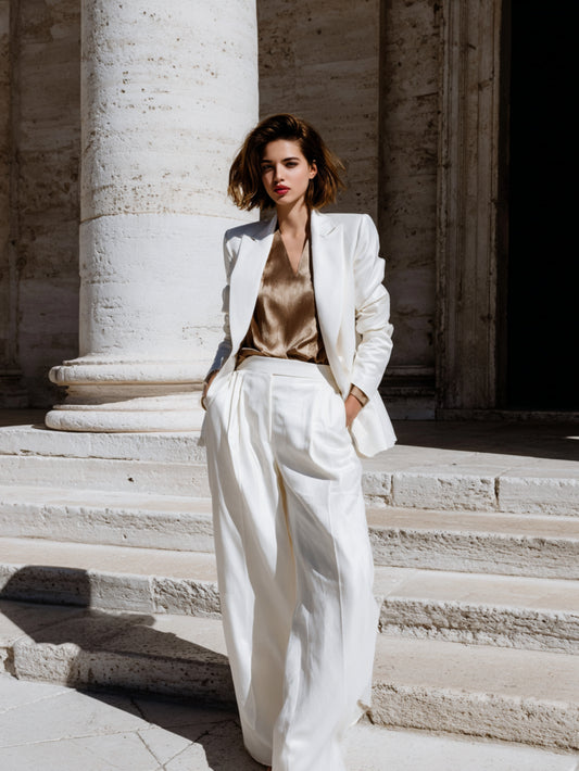 Women's Blazer Autumn Winter Elegant 2025 Sophisticated Plain Long Sleeve Turn Down Collar Commute Blazer