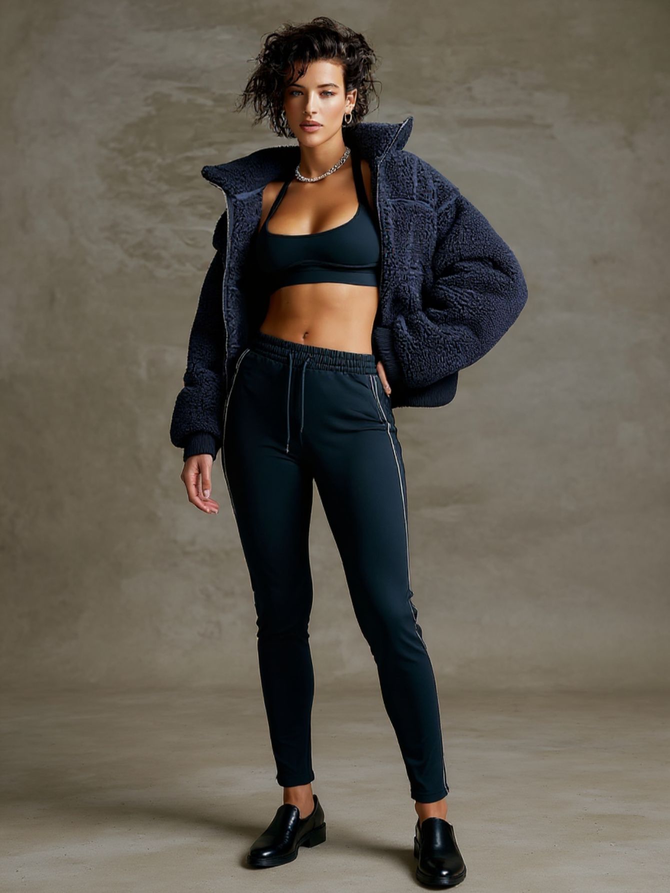 Women's Autumn Winter Coats Basics Comfortable Solid Color Long Sleeve High Neck Zipper Daily Coats