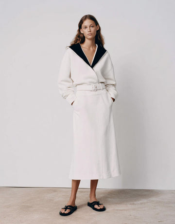 Autumn Pullover 2025 Women's French Contrast Color Long Sleeve Lapel Loose Fit Streetwear Pullover