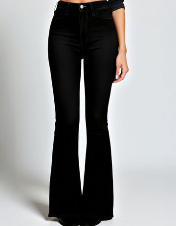 Slim Women's Denim Pants High Waist Horseshoe Design Fashion High Waist Pants Casual Trousers for Women