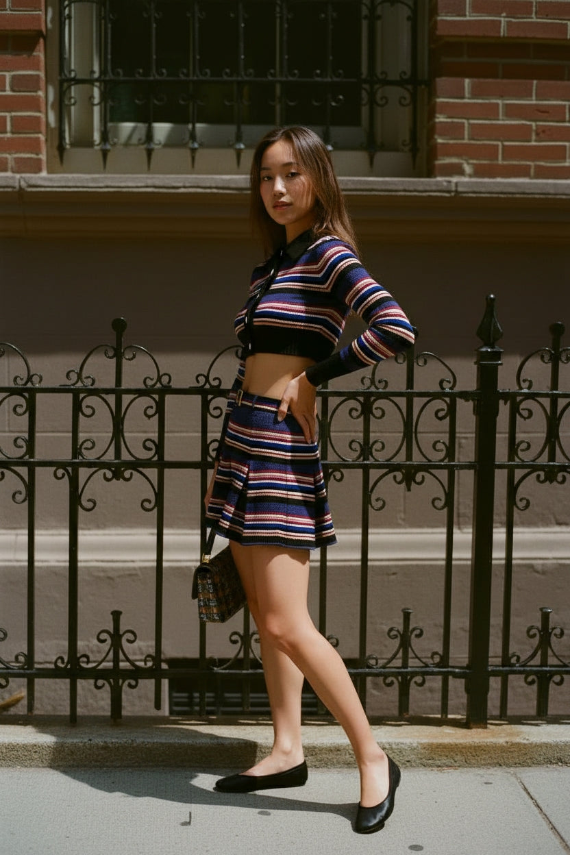 Autumn Winter Casual Lapel Clothes Women's Set Short Skirt Ensemble Comfortable Fashionable Ladies' Outfit