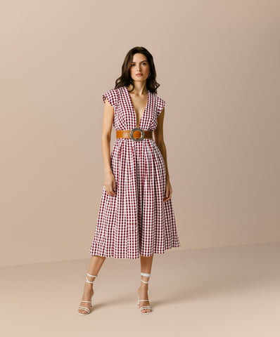 Casual Autumn Winter Dress V-Neck Sleeveless Midi Skirt Style Body-Fitting Women's Clothing Fashionable Trendy Long-Quality