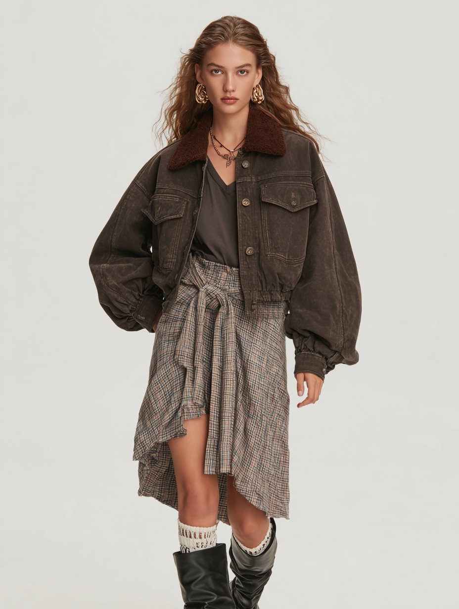 Women's Casual Denim Coat Spring Dress Autumn Style Outerwear Fashionable And Stylish  Jacket for Ladies