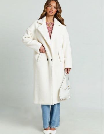 Women's Long Coat Autumn New European And American Style Artificial Fur Thick Warm Long Sleeve Outerwear