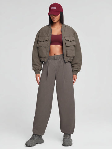 Casual Round Neck Jacket Autumn Winter Clothes Women's Fashion Top Wear Comfortable Style 