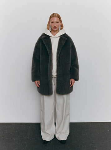 Fur One Women's Casual Style Fur Coat Winter Clothes Integrated Leather And Fur Jacket