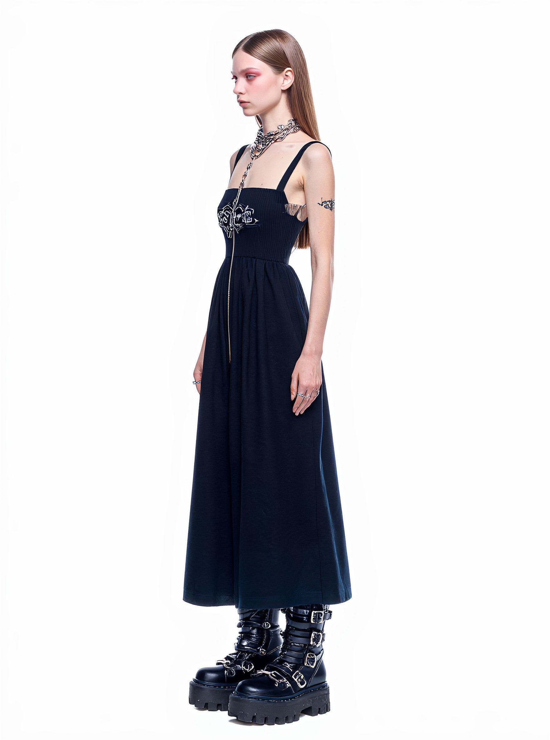 Casual Mid-Length A-Line Dress Body-Fitting Style Strapless Gown For Women Autumn Collection Fashionable Elegant Design