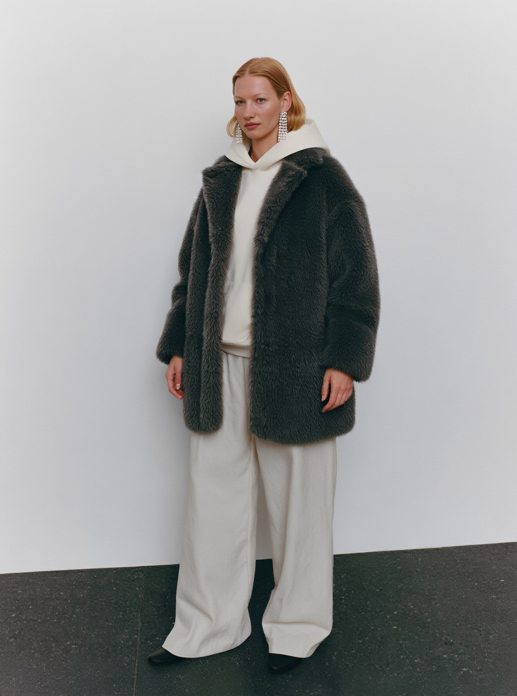 Fur One Women's Casual Style Fur Coat Winter Clothes Integrated Leather And Fur Jacket