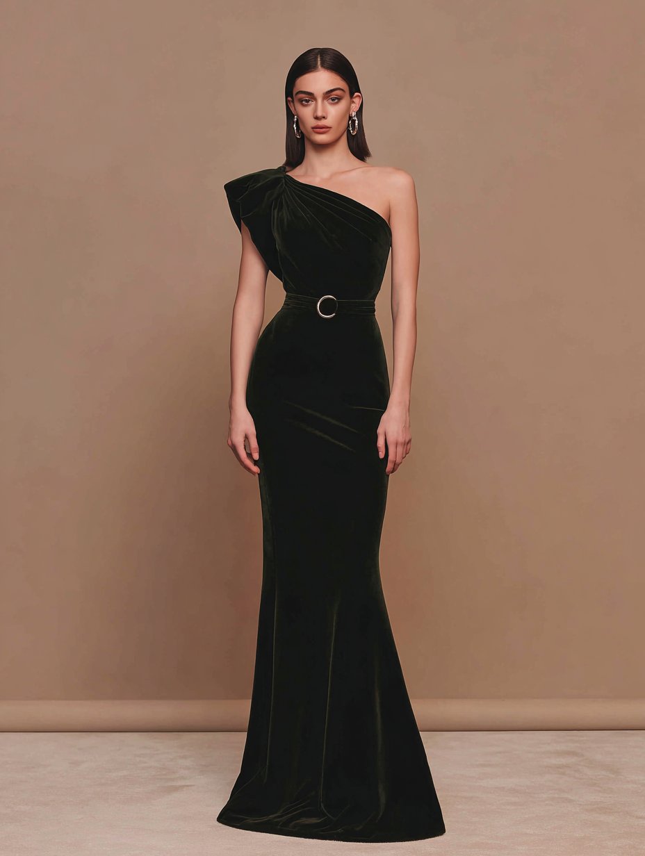 Modern Fashion Long Floor-Length A-Line Dress Casual Sleeveless Round Neck Gown Elegant Draped Skirt For Women