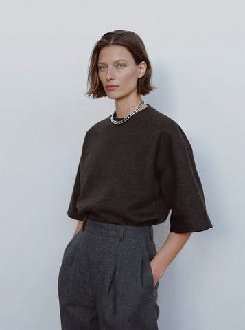 Autumn Retro Short Sleeve T-Shirt Casual Straight Sleeve Regular Length Women's Top Fashionable Comfortable Breathable Tee