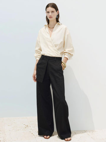 2025 Women's Autumn Winter Shirts Daily Fashion Solid Color Long Sleeve V-Neck Regular Fit Casual Office Lady Shirts