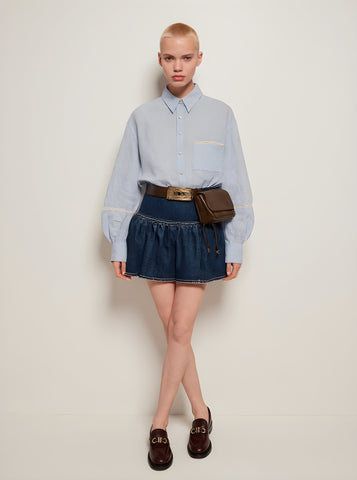 Women's Shirts Summer Fashion Daily 2025 New Trendy Plain Long Sleeve Turn-down Collar Casual Shirts