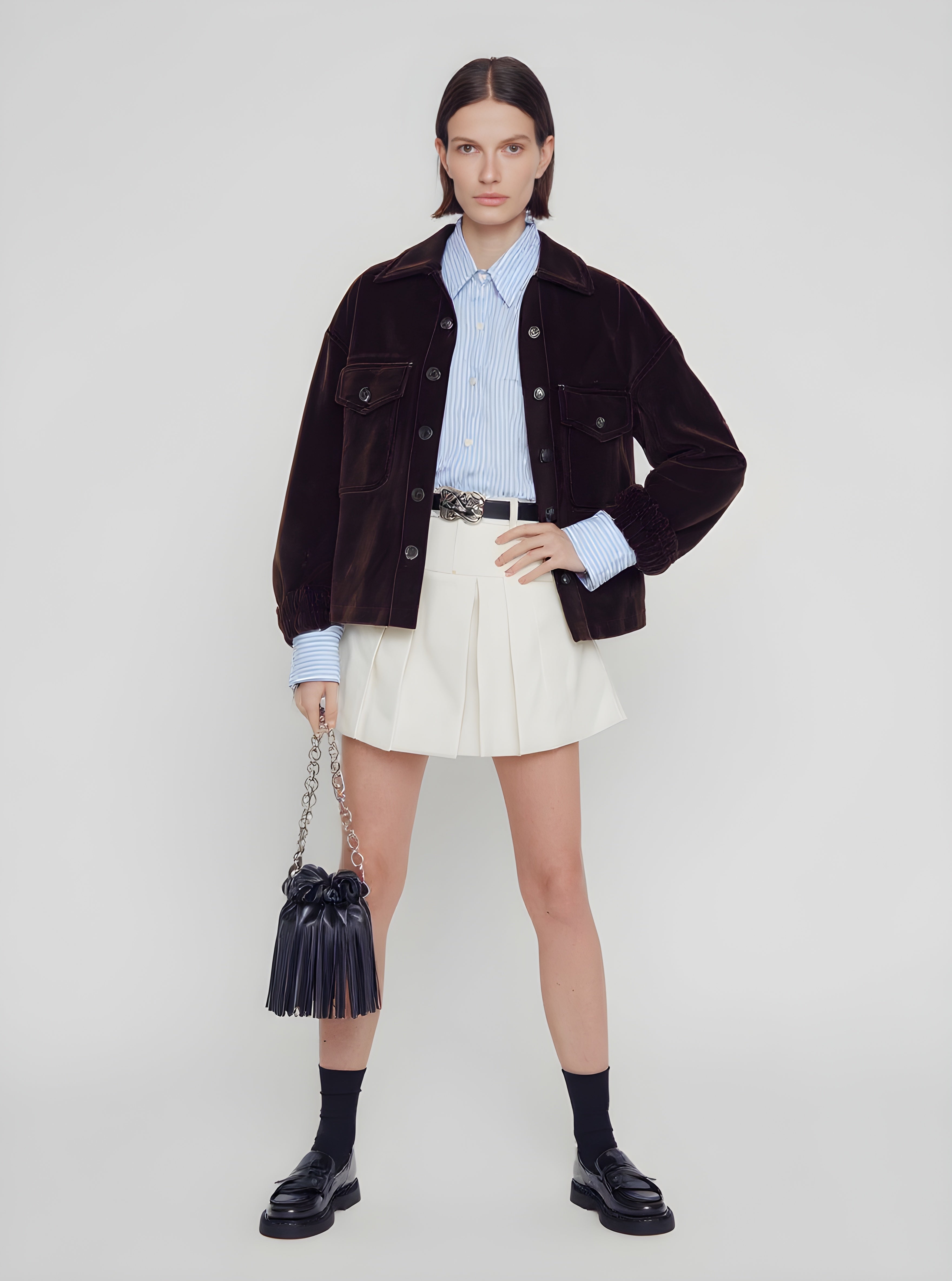 Women's Lightweight Jackets Autumn Winter 2025 Buttoned Stylish Plain Long Sleeve Lapel Casual Lightweight Jackets