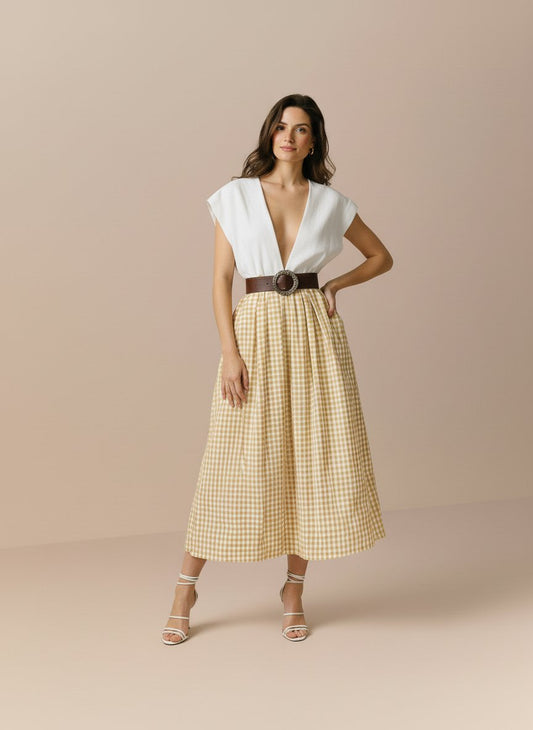 Autumn Winter Casual Dress V-neck Long A-line Skirt Style Sleeveless Women's Clothing Body-Fitting Fashionable Gown