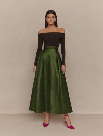 Autumn A-Line Midi Skirt Regular Waistline Casual Style Women's Fashion High Quality Fabric Comfortable Fit Skirts