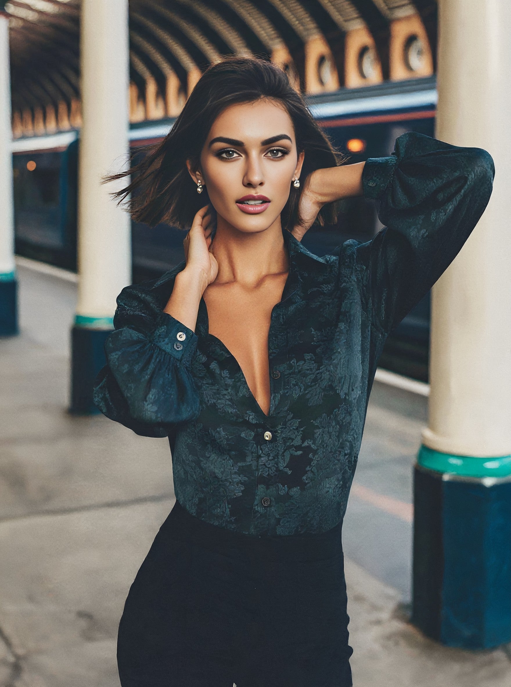 Autumn Casual Shirt Regular Length Collar Style Fit Women's Top Comfortable Breathable Fashionable Casual Wear