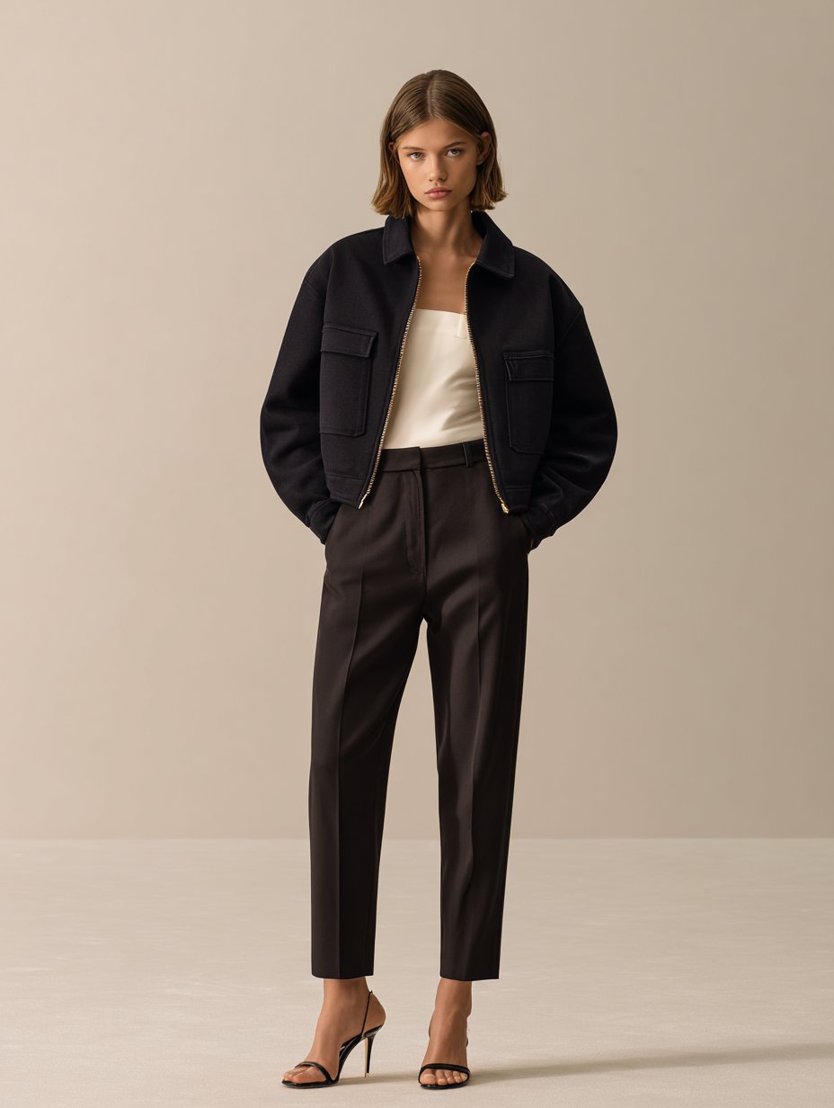 Autumn Winter Casual Style Jacket Women's Top Wear Fashionable Comfortable Design