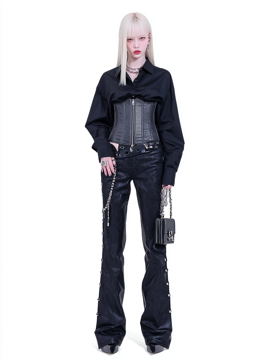 Autumn Bell Bottom Pants Casual Fit Full Length Women's Mid Waist Trousers Comfortable Loose Style Fashionable Leggings