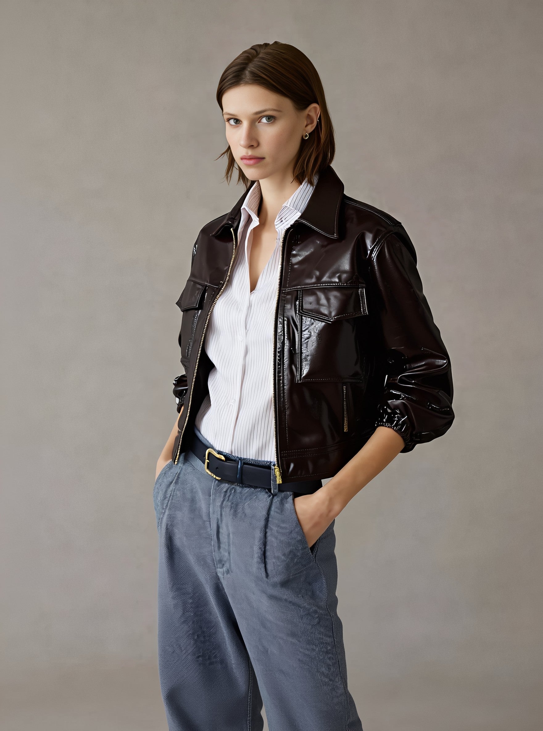 Fur Autumn Casual Style Outerwear Women's Top Coat Comfortable Fashionable Skin-friendly