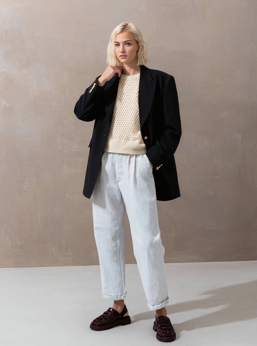 Casual Style Suit For Autumn Women's Topwear Fashion Solid Color Comfortable Long Sleeve Lapel Work Blazers