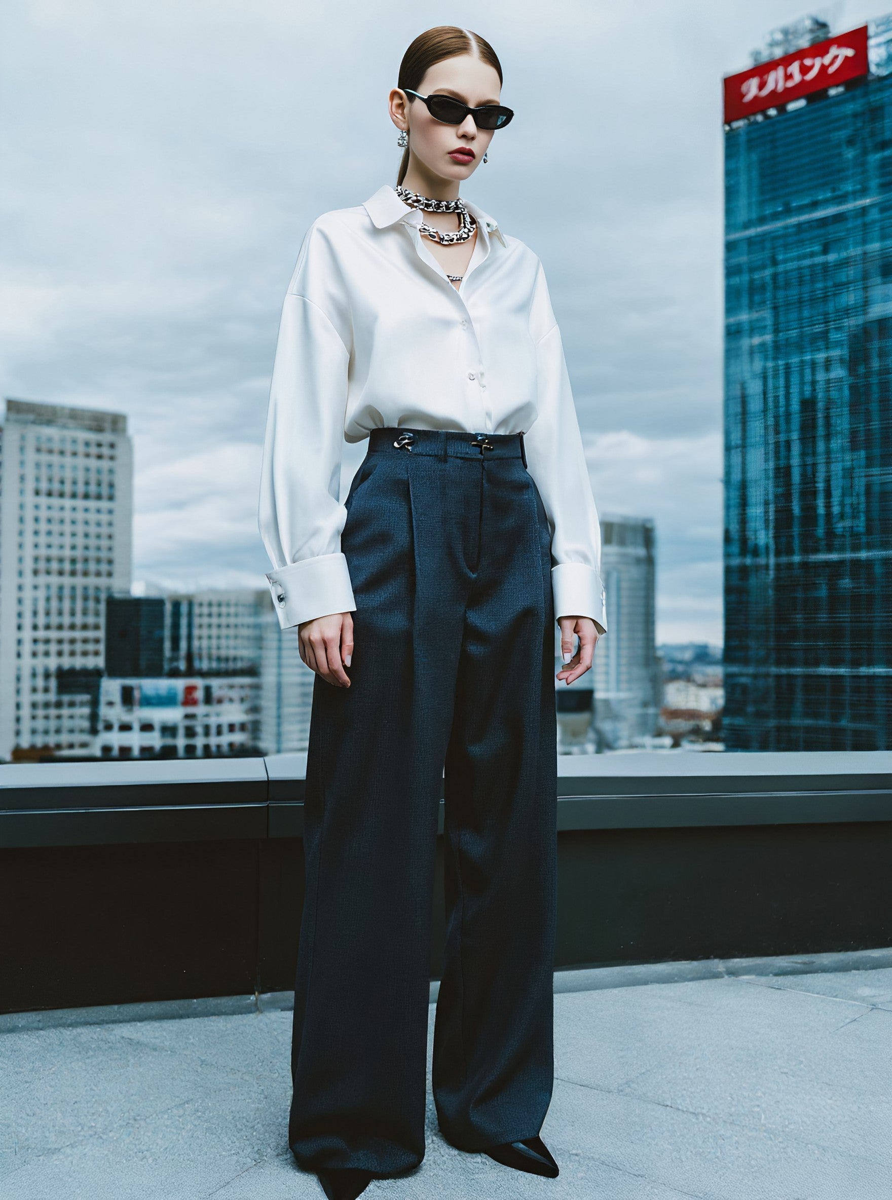 Casual Straight Leg Pants Full Length Mid Waist Autumn Fashion Women's Bottom Wear Comfortable Loose Trousers