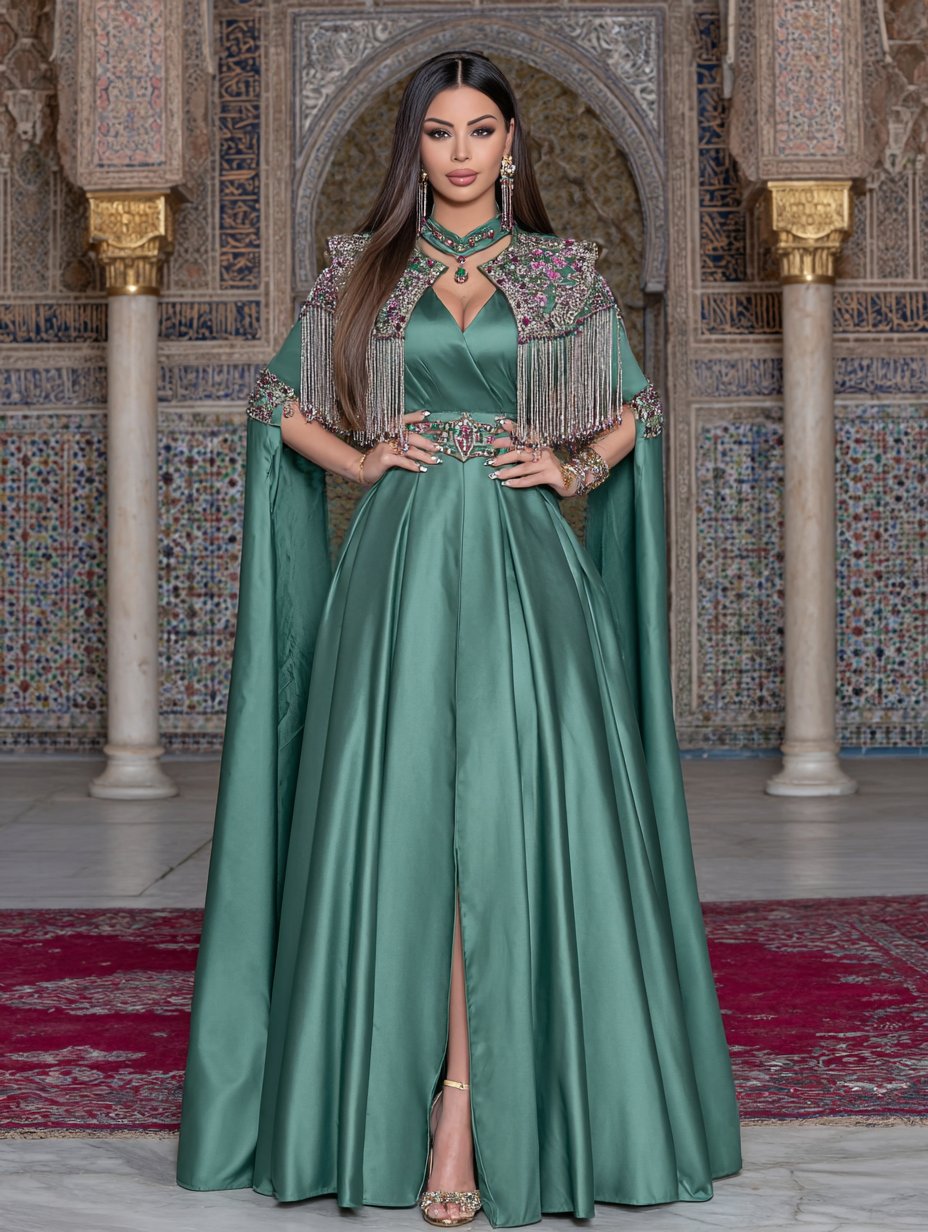 Loose Floor-Length Dress Autumn Casual Style V-Neck Cowl Sleeve Muslim Fashion Women's Dress Elegant Classy Long Skirt