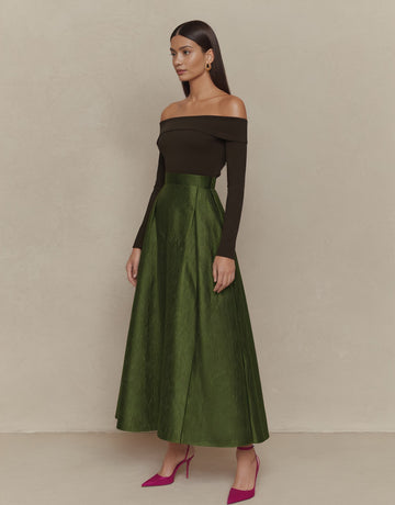 Autumn A-Line Midi Skirt Regular Waistline Casual Style Women's Fashion High Quality Fabric Comfortable Fit Skirts