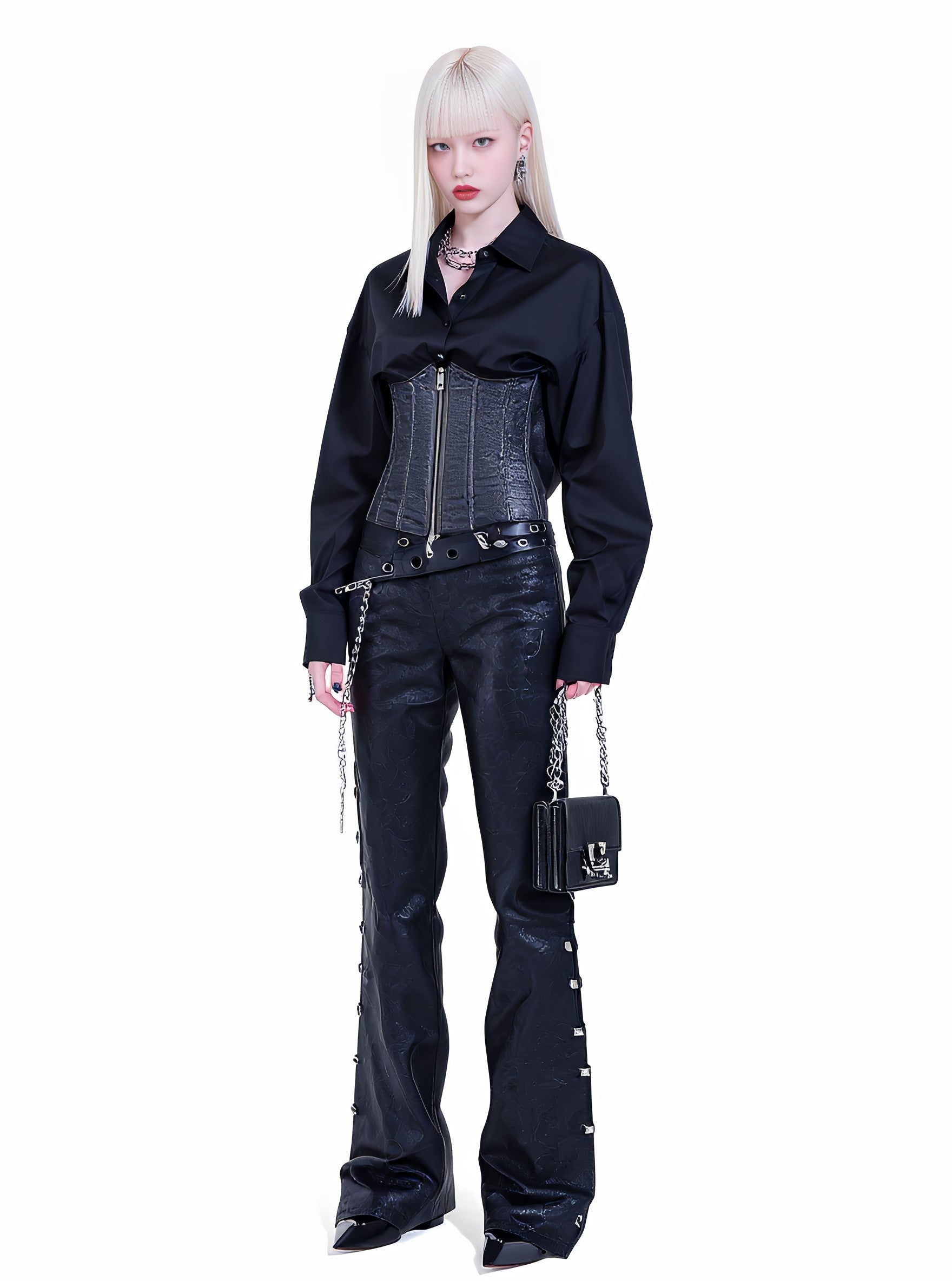 Autumn Bell Bottom Pants Casual Fit Full Length Women's Mid Waist Trousers Comfortable Loose Style Fashionable Leggings