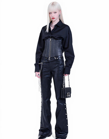 Autumn Bell Bottom Pants Casual Fit Full Length Women's Mid Waist Trousers Comfortable Loose Style Fashionable Leggings