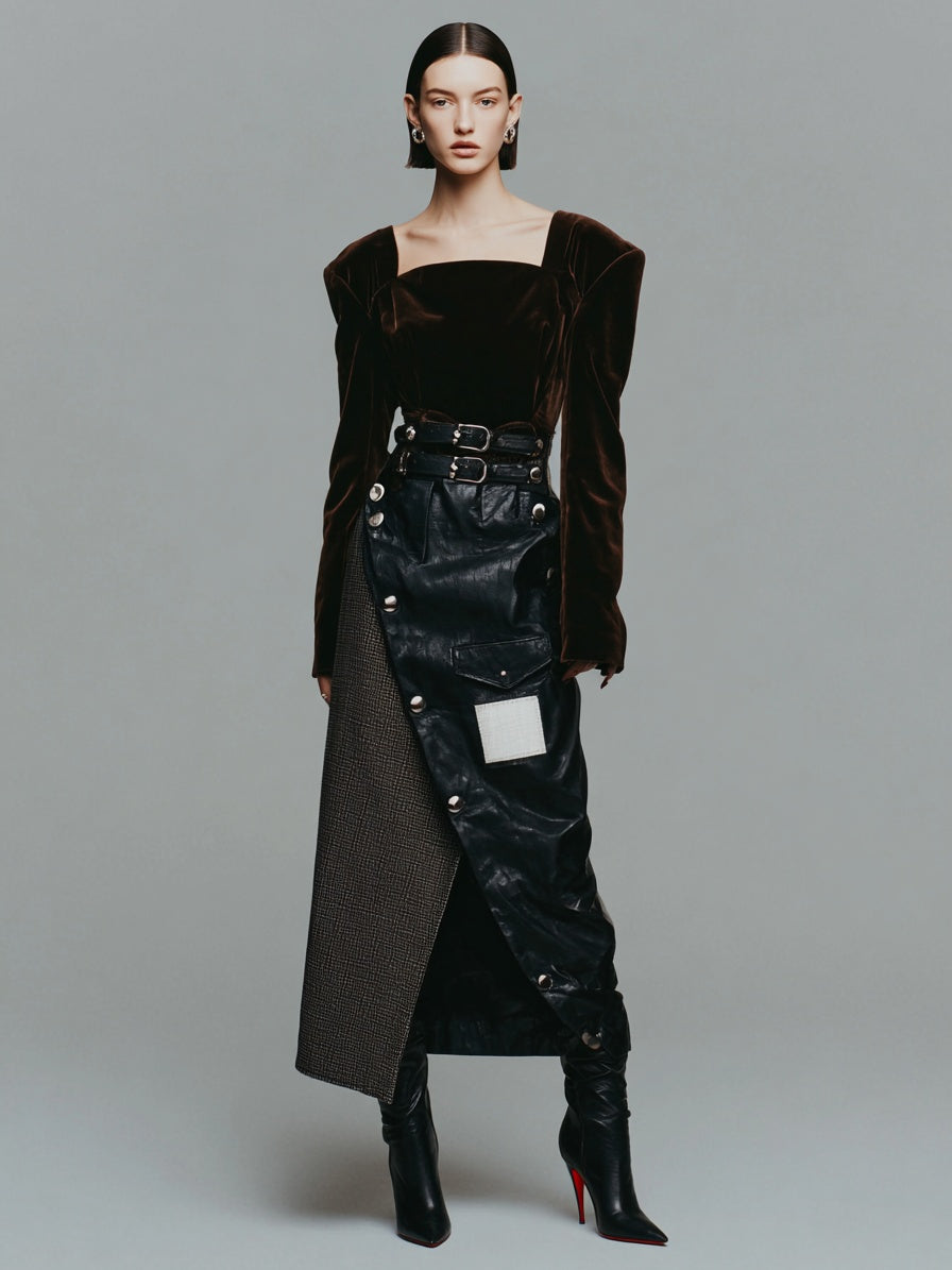 Casual Mid-Length A-Line Skirt Regular Waist Style Women's Fashion Spring Autumn Seasonal Skirts Casual Skirts