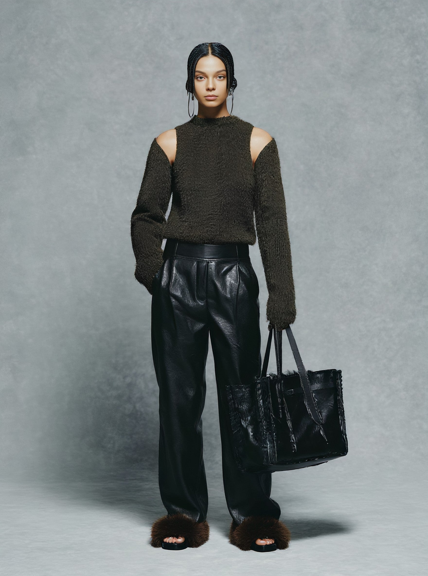 Winter Sweater Casual Long Sleeve Round Neck Tight Fit Straight Sleeve Length Regular Women's Top Fashion Clothes